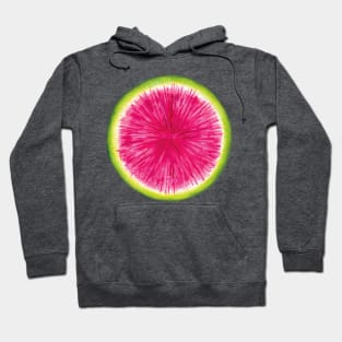 Watermelon Radish Pattern - Bright colourful veggies Hoodie